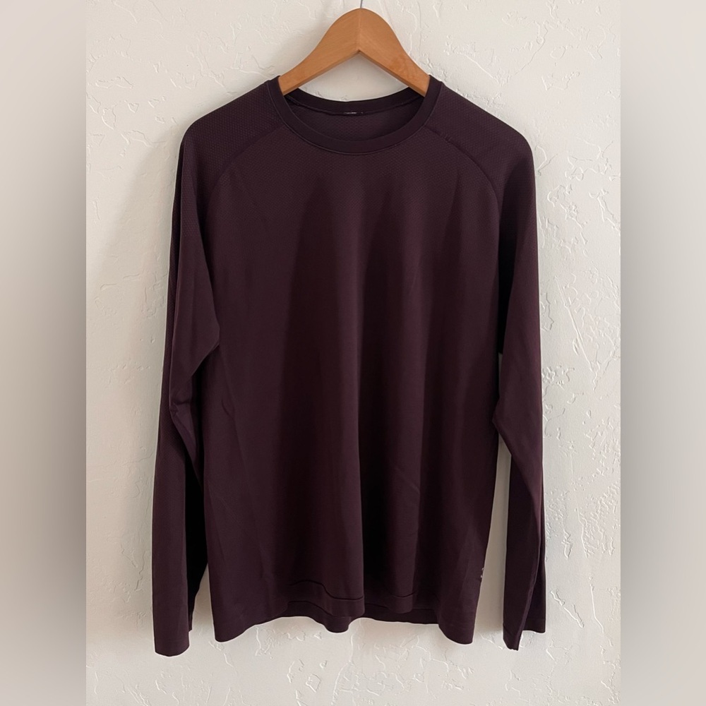 Lululemon Swiftly Tech Performance Long Sleeve Shirt Men's Size Large Dark Adobe